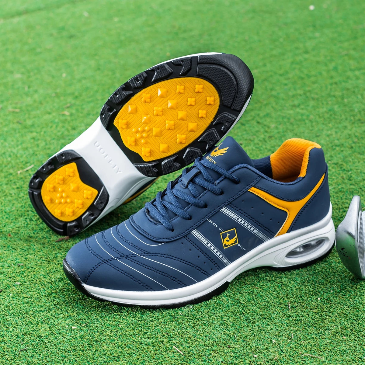 OIMKOI Men Golf Shoes Casual Breathable Waterproof Non-slip Golf Outdoor Training Shoes
