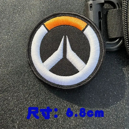 Patch de braço anime Overwatch DVA para cosplay, mochila, aplicação decorativa e vestuário