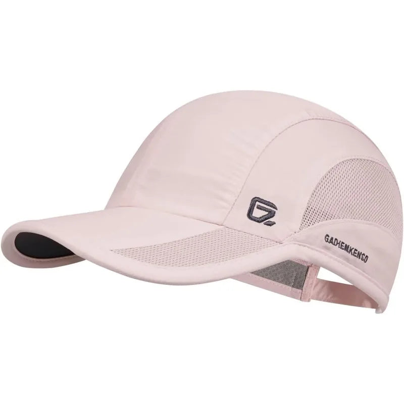GADIEMKENSD Estate Uomo Sport Corsa Cappellino da baseball Uomo Golf Asciugatura rapida Donna Cappellino a rete con visiera e chiusura a scatto