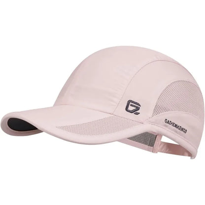 GADIEMKENSD Estate Uomo Sport Corsa Cappellino da baseball Uomo Golf Asciugatura rapida Donna Cappellino a rete con visiera e chiusura a scatto