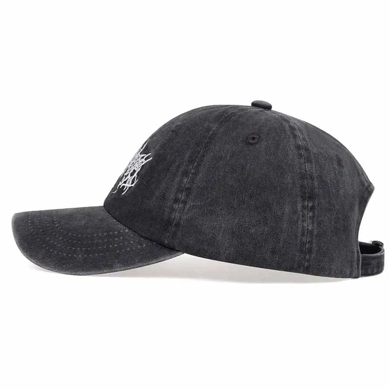 Unisex Letter Embroidery Washed Baseball Caps Spring Autumn Outdoor Adjustable Casual Hats Sunscreen Hat Sports Cap