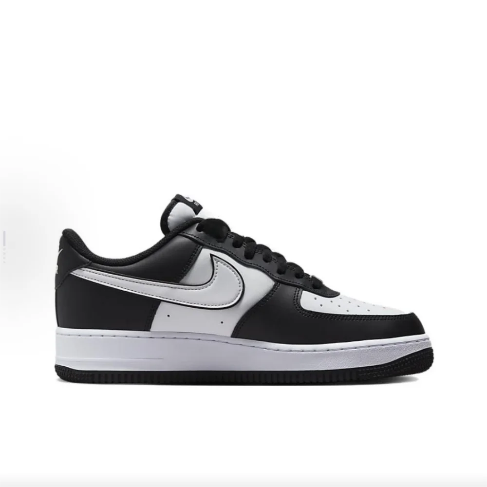 Nike Air Force 1 „Panda“ кожени ежедневни ниски кецове за мъже и жени, бяло/черно, DV0788-001