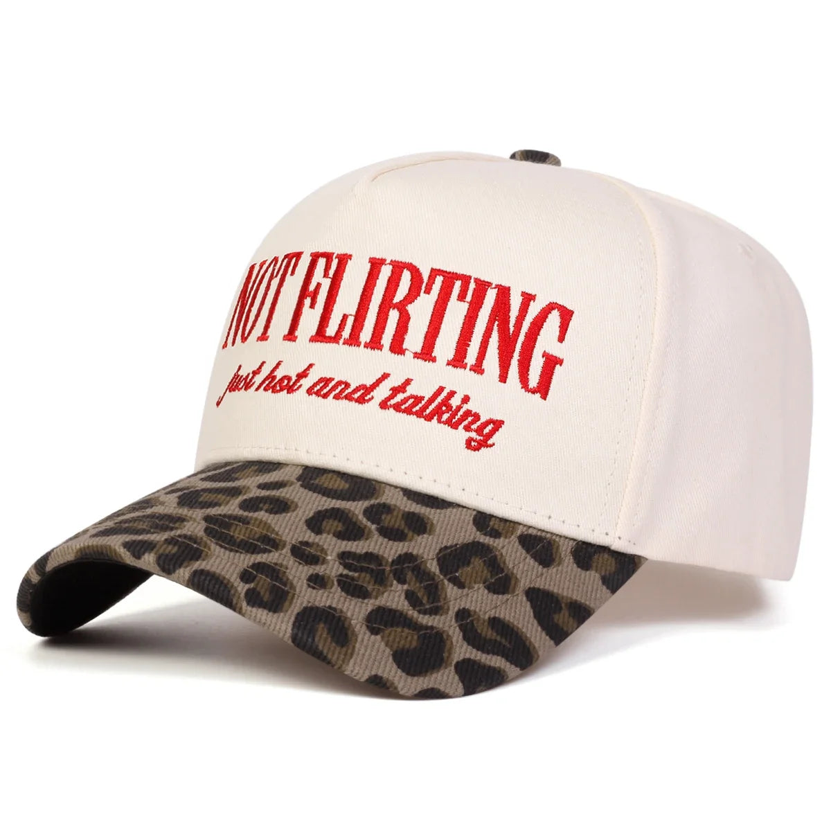 Unisex NOT FLIRTING Letter Embroidery Baseball Caps Spring Autumn Outdoor Adjustable Casual Hats Sunscreen Hat Sports Cap