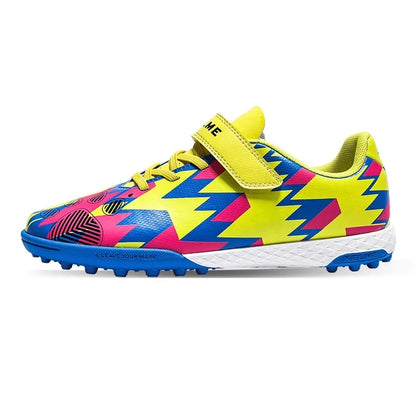 Kelme Children's Soccer Shoes TF Nail Shoes for Elementary School Students Artificial Grass Five-a-Side Football Shoes