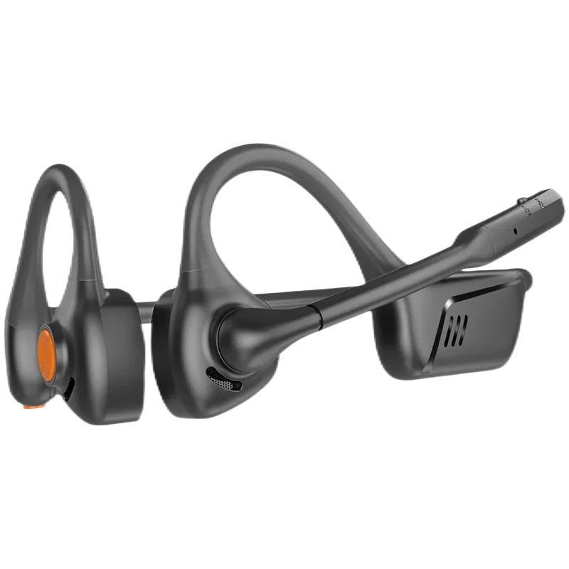 Open Ear Bluetooth 5.1 Headset Wireless Headphones with AptX HD, Noise Cancelling Mic, Waterproof Sports Headset, 24H Battery Life