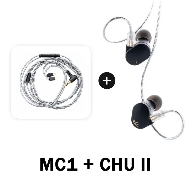 MOONDROP CHU II DSP Wired In-Ear Earphones HiFi Dynamic Driver IEM Earbuds with Detachable 0.78mm Cable