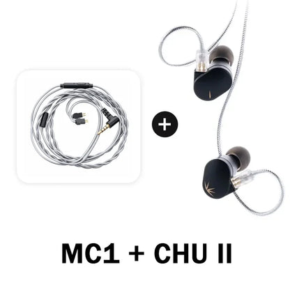 MOONDROP CHU II DSP Wired In-Ear Earphones HiFi Dynamic Driver IEM Earbuds with Detachable 0.78mm Cable