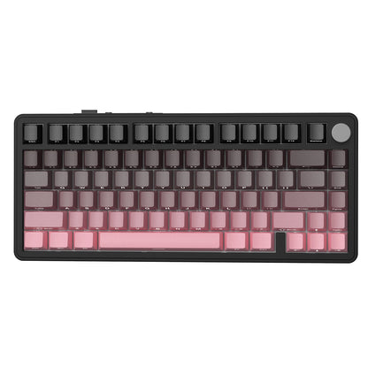 ATTACK SHARK X85 Tri-Mode-Gasket 75% mechanische Tastatur mit CNC-Drehknopf, 5-lagiger Dämpfung, Hot-Swap-Funktion, RGB-Hintergrundbeleuchtung, NKRO