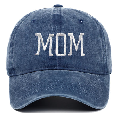 Mom and Dad Embroidered Baseball Hat Retro Sports Running Sunscreen Leisure Daily Versatile Travel Duck Tongue Hat