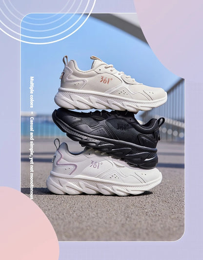 361 Degrees Women's Running Sports Shoes Shock Absorption Rebound All-match Fashion Comfortable Sneakers Male 682232237