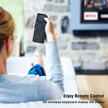 Original Rii X1 2.4GHz Mini Wireless Keyboard English/RU/ES/FR Keyboards with TouchPad for Android TV Box/PC/Laptop