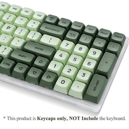 125 Keys XDA PBT Keycaps Set Matcha Green for 61/64/68/75/87/98/104/108 Keys Mechanical Keyboard for Cherry/Gateron/Otemu/Kailh