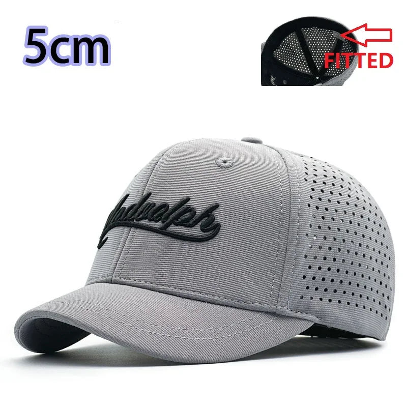 Casquettes de baseball à fond fermé, grande taille, en maille respirante, style « trucker », pour hommes à la tête large, casquette de sport haute, extra-large, 60 cm, 65 cm