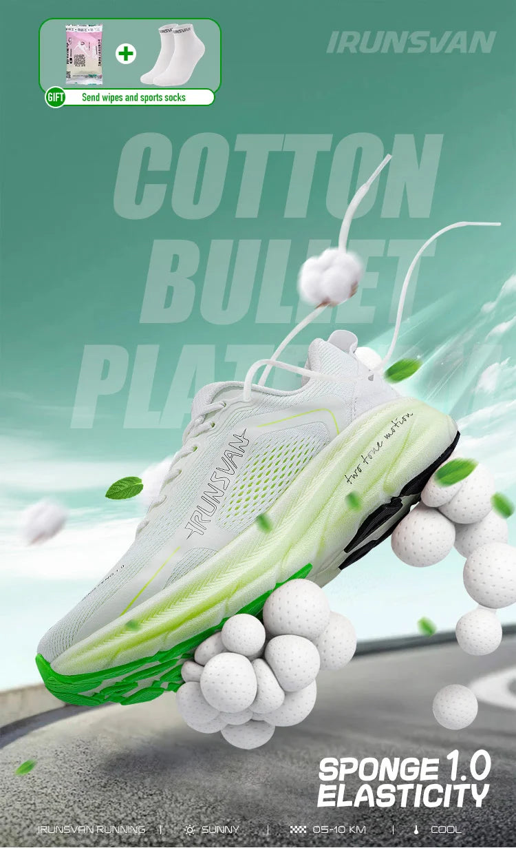 IRUNSVAN Nuove scarpe da maratona con soletta in carbonio: leggere, ammortizzanti e adatte come scarpe sportive da uomo