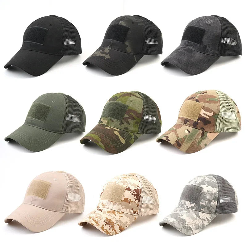 Cappellino unisex sportivo da esterno con protezione solare ad asciugatura rapida - Cappellino casual da uomo - Cappellino unisex da donna - Cappellino mimetico da caccia e pesca - Cappellino da baseball in stile militare