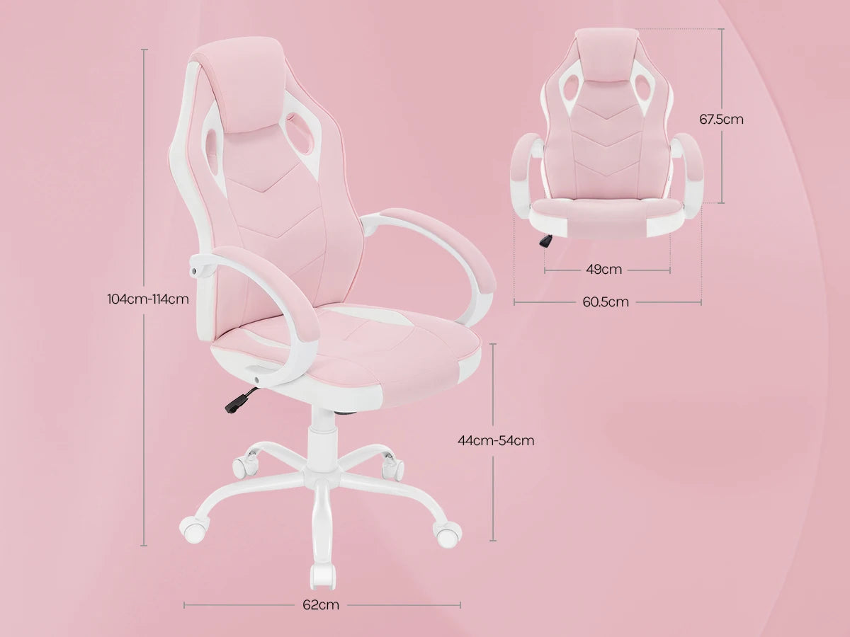 WOLTU Ergonomic Gaming Chair High Back Office Computer Chair with Adjustable Height, 360° Swivel, Reclining Tilt, Racing Style Executive Desk Chair