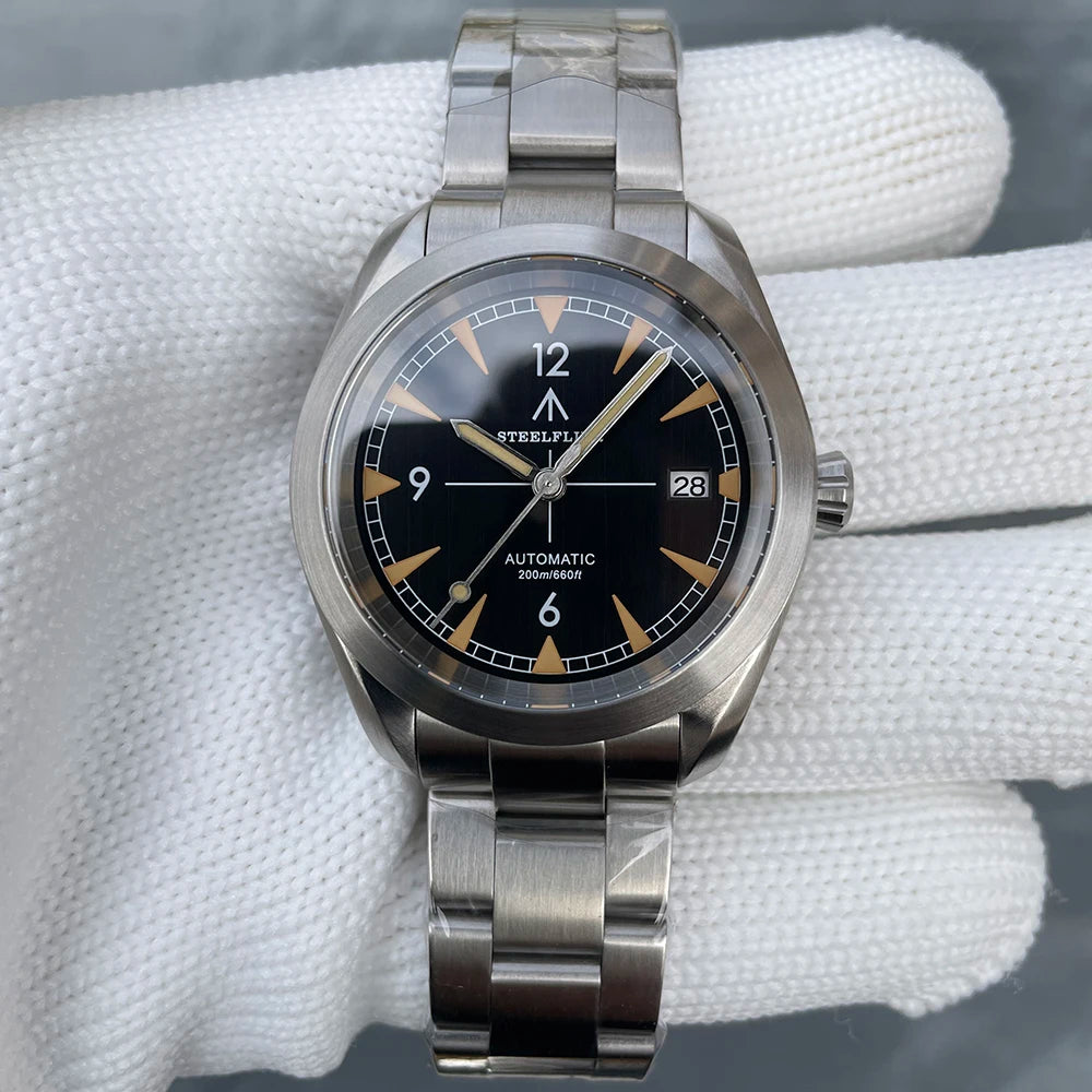 STEELFLIER Official SF751 Luxury Fashion Mechanical Wristwatch NH35 Movement Super Luminous 20Bar Waterproof Classic Dive Watch