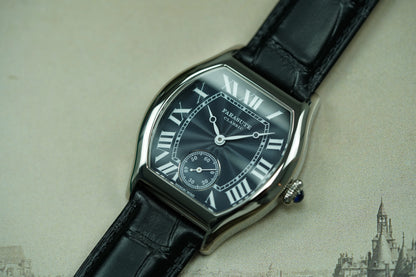 FARASUTE 36mm Retro Hangzhou Customized Manual Mechanical Movement Wristwatches Sapphire 5Bar Waterproof Watch Men reloj hombre