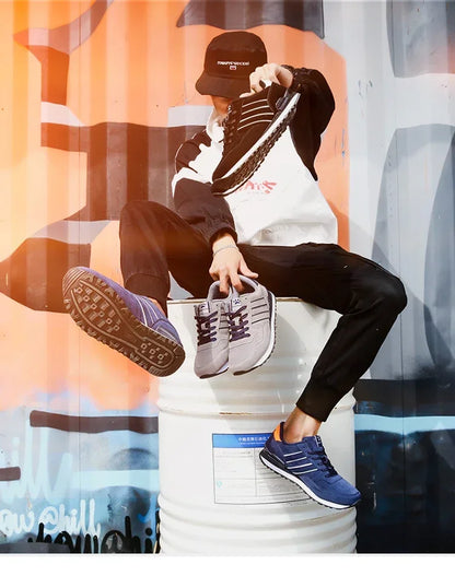 2025 New High Quality Men's Sneakers Leather Casual Shoes Autumn Breathable Men Shoes Male Flat Shoe Men's Casual Shoes