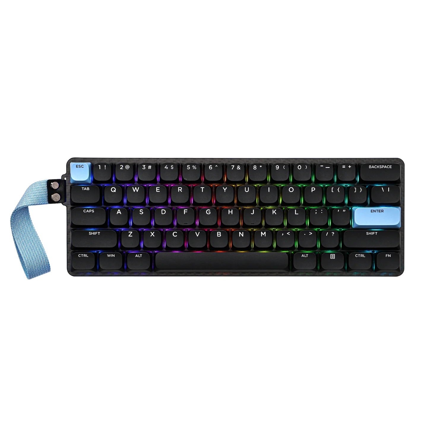 EPOMAKER Carbon60 60% QMK/VIA ANSI VIA Wired/Bluetooth 5.0/2.4GHz Wireless Portable Mechanical Keyboard Carbon Fiber Case