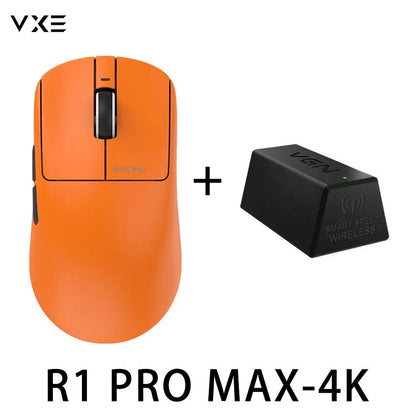 VXE Dragonfly R1 Pro Max Gaming Mouse, Wireless Bluetooth Gaming Mouse with PAW3395 Sensor, Rechargeable Lightweight Ergonomic Esports Mouse