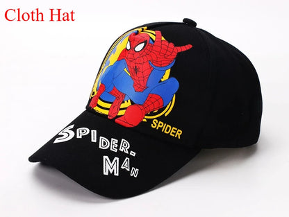 Figurka z anime Marvela Spider-Man – czapka z daszkiem z motywem kreskówkowym, bawełna i poliester, czapka z daszkiem dla chłopców i dziewcząt, akcesoria do nakryć głowy, prezent urodzinowy dla dzieci