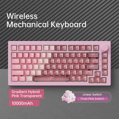 Akko 5075 V3 75% Mechanical Keyboard 8000/10000mAh 2.4GHz Wireless/ Wired Type-C/BT 5.0 Hot Swap RGB Gasket for Gaming Typing