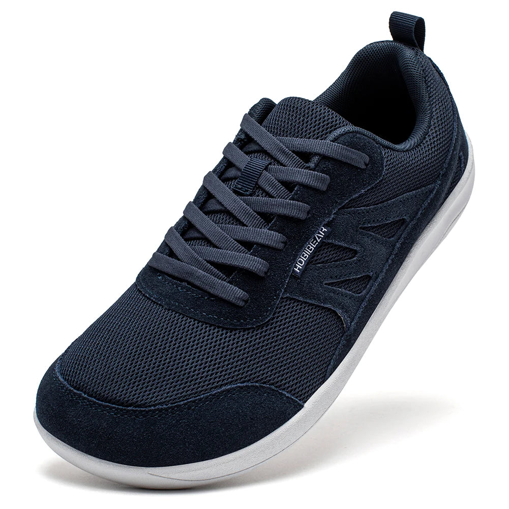 HOBIBEAR Barefoot Shoes for Women Men Zero Drop Wide Toe Box Sneakers Minimalist Lace Up Lightweight Running Shoes