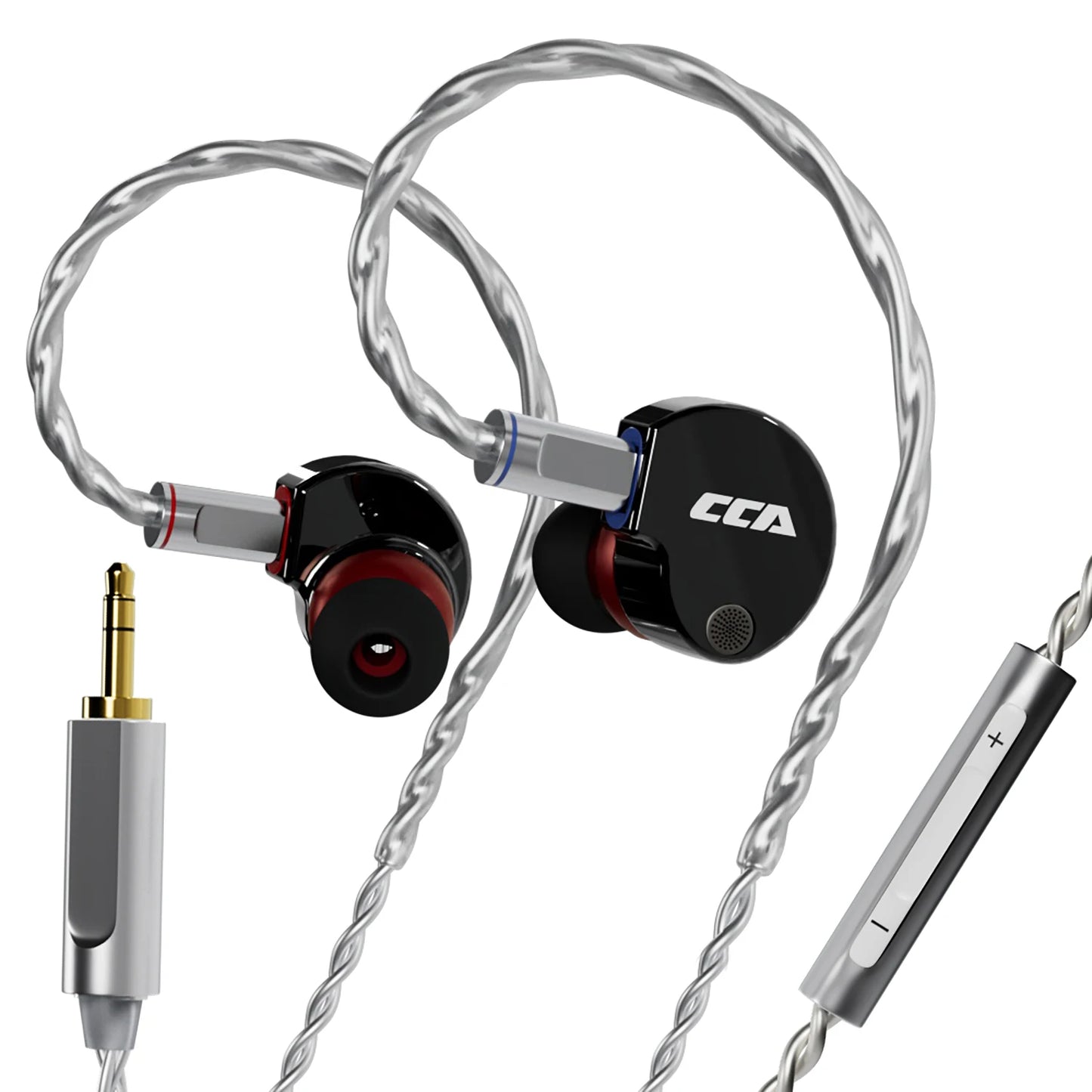 CCA Phoenix Wired Earphones Dynamic Drive LCP Diaphragm Music Headphone With Detachable Cable Noise Reduction Gaming Earphones