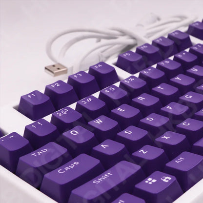 104 Keys ABS Keycaps Purple OEM Profile Height Suit for Mechanical Keyboard 61 87 104 Keyboard Anne Pro 2 GK61 SK61 PC Gamer
