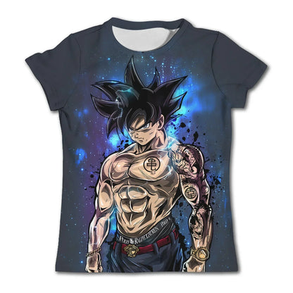 T Shirts Dragon Ball Z Children's Men Shirt Men's T-shirt Harajuku Style Trend Goku High Quality Clothing Anime Tops Streetwear