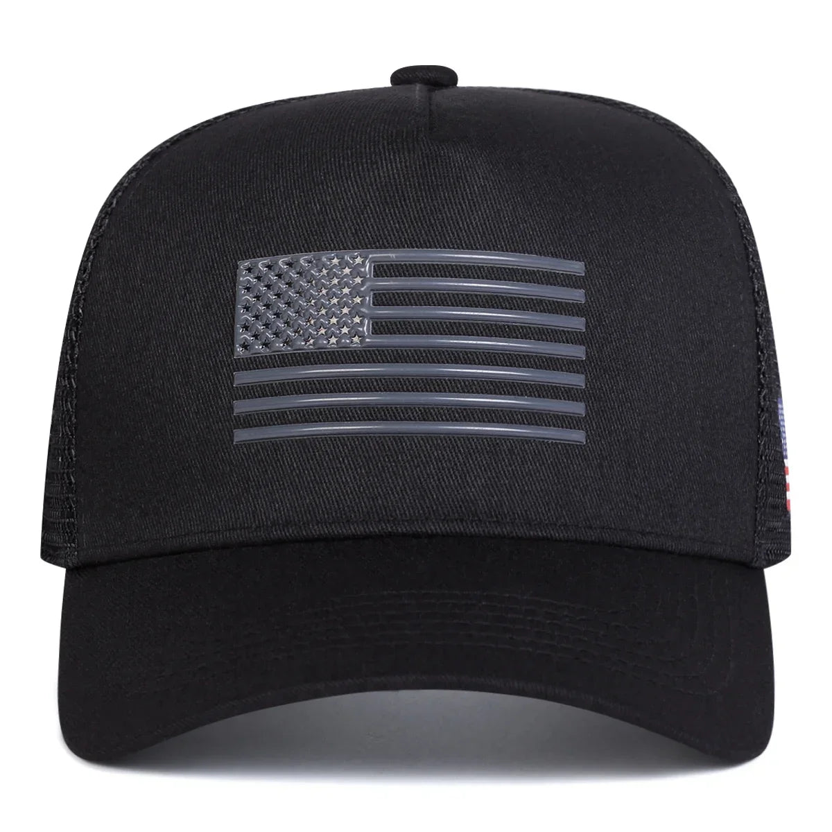 Unisex American Flag Embroidery Baseball Net Caps Spring and Summer Outdoor Adjustable Casual Hats Sunscreen Hat Sports Cap