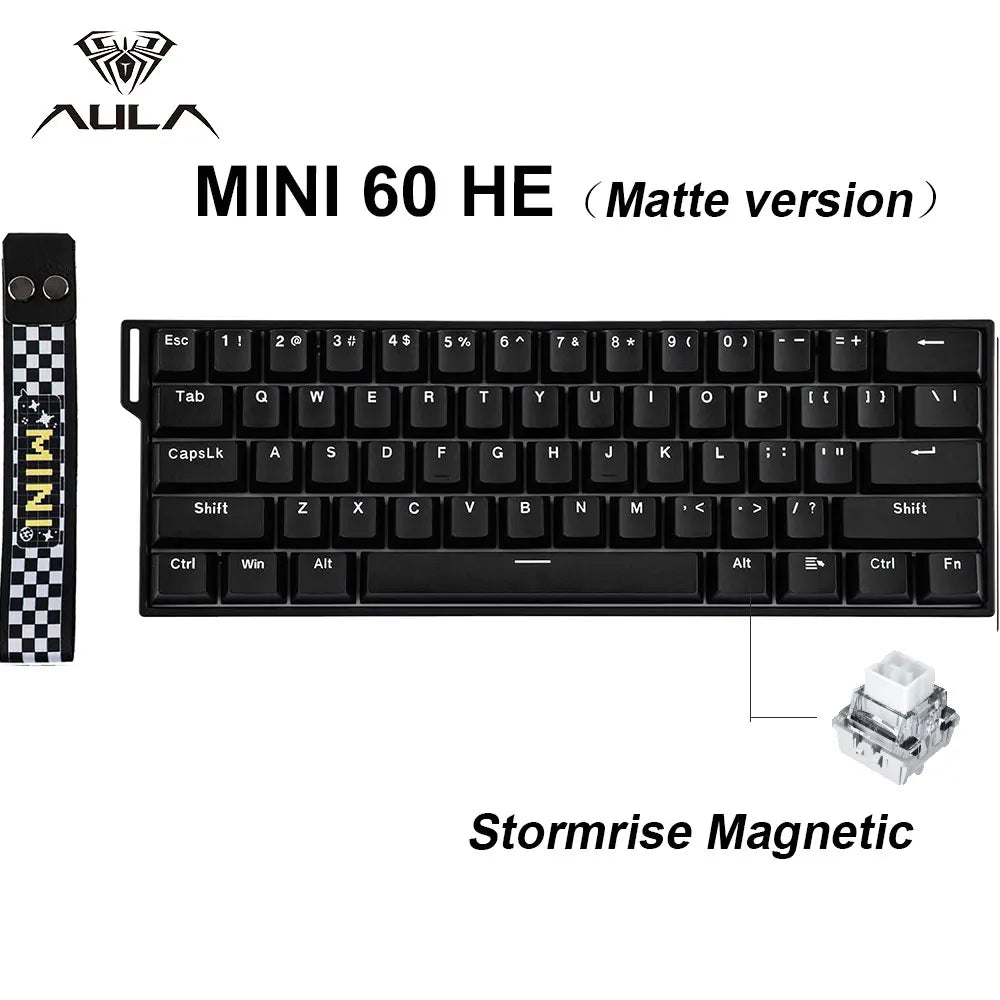 AULA Mini60 HE/Pro/Max 60% Magnetic Switch Gaming Keyboard RGB Tri Mode Mechanical Keyboard 8000Hz 0.01mmRT for E-Sports Gifts