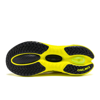 ONEMIX Neue Laufschuhe mit Dämpfung für Herren, geeignet für intensive Läufer, Schnürschuhe, Sportschuhe für Damen, rutschfeste Outdoor-Sportschuhe für Herren