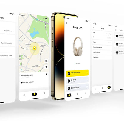 Auriculares inalámbricos Bluetooth 5.3 circumaurales Baseus – Diafragma HiFi de 40mm, auriculares plegables con 70H de reproducción y audio espacial