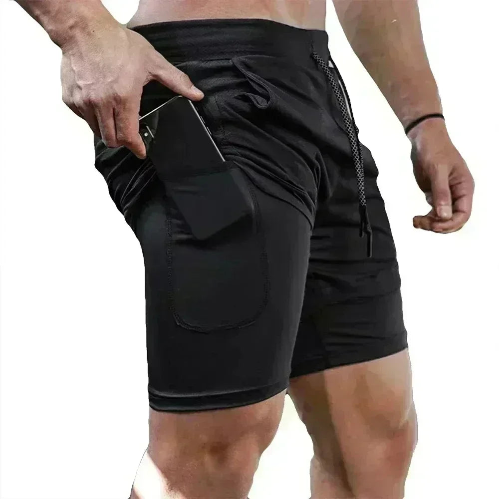 Dragon Ball Anime Majin Buu Trendy Printed Double Layer Shorts 2026 Men's Summer Boxing Sports Quick Drying Breathable Shorts