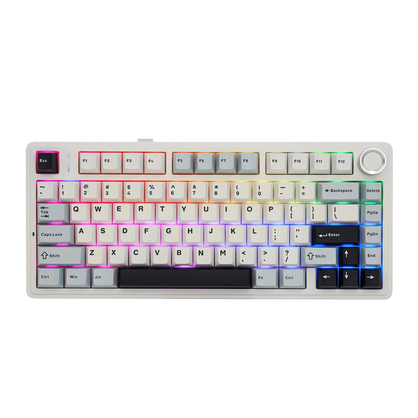 The New Hot-Selling EPOMAKER x AULA F75 75% ANSI Hot-Swappable Washer Bluetooth 5.0/2.4G Wireless/wired Mechanical Keyboard PBT
