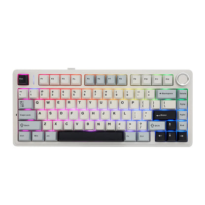The New Hot-Selling EPOMAKER x AULA F75 75% ANSI Hot-Swappable Washer Bluetooth 5.0/2.4G Wireless/wired Mechanical Keyboard PBT