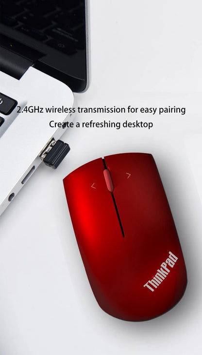 Lenovo ThinkPad Office Mouse Bluetooth + Wireless Dual-Mode Mouse, Ergonomic Wireless Office Mouse, 1200 DPI Portable Laptop Mouse