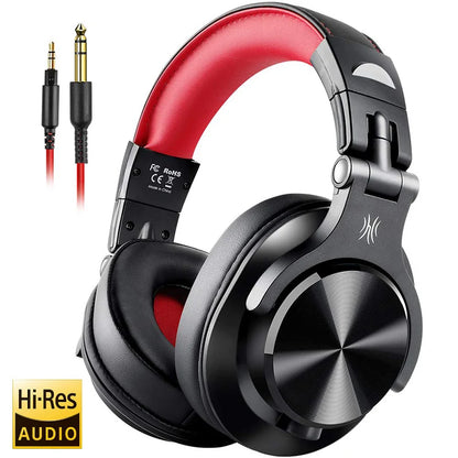 OneOdio Wired Over-Ear DJ Studio Headphones with Microphone – 40mm Driver Mixing & Monitoring Headset for Gaming & Recording
