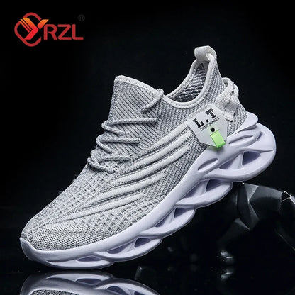 YRZL muške sportske crne tenisice za trčanje i jogging, ležerne outdoor tenisice od prozračne mrežice, ženske lagane crne tenisice za tenis s amortizacijom κρα κρα