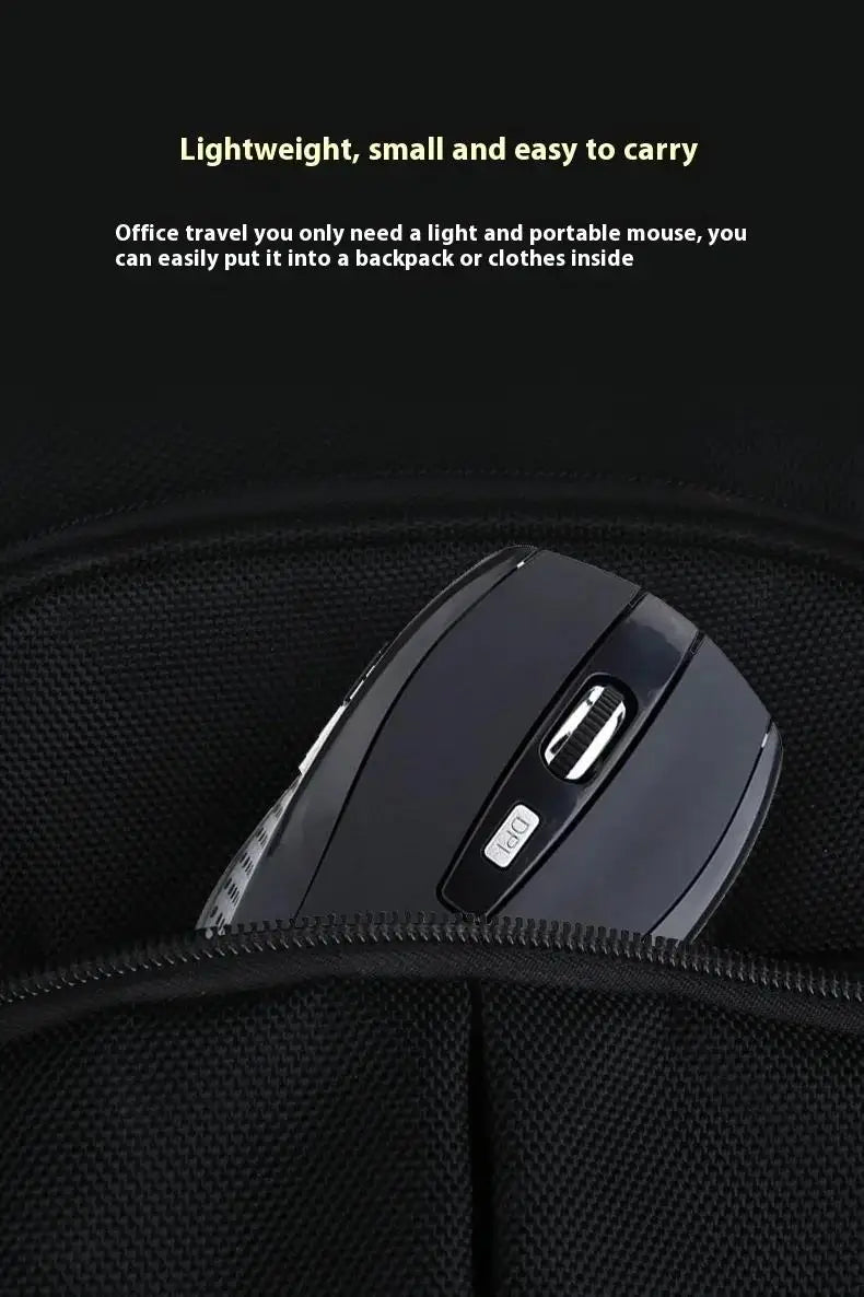 Wireless Mouse Silent 2.4G Wireless Mouse, Portable Optical Wireless Mouse with Adjustable 1600 DPI, USB Nano Receiver, Silent Wireless Mouse for Laptop, PC, MacBook & Notebook