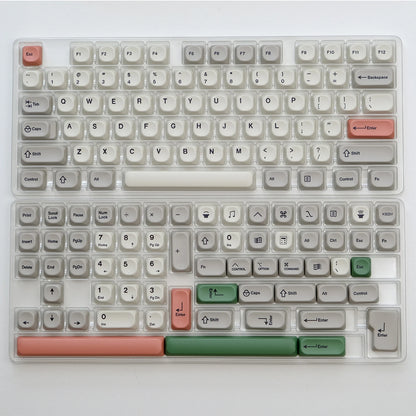 KBDiy KOA Profile Keycap GMK Style Retro 9009 Theme PBT Keycaps For Mechanical Keyboard Gaming KIT Korean 139 Keys ISO Key Cap
