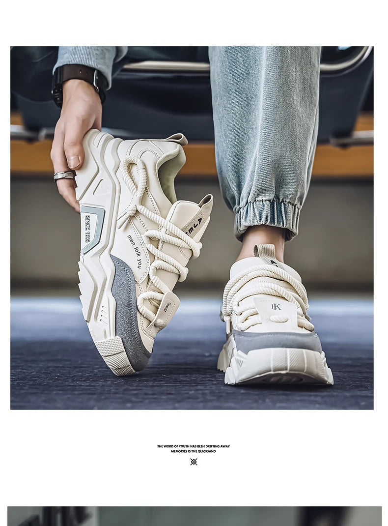 Lässige Herren-Sneaker – Frühlingsmode – Vielseitige Low-Top-Skateboard-Schuhe für Herren, geeignet für Outdoor-Sportarten