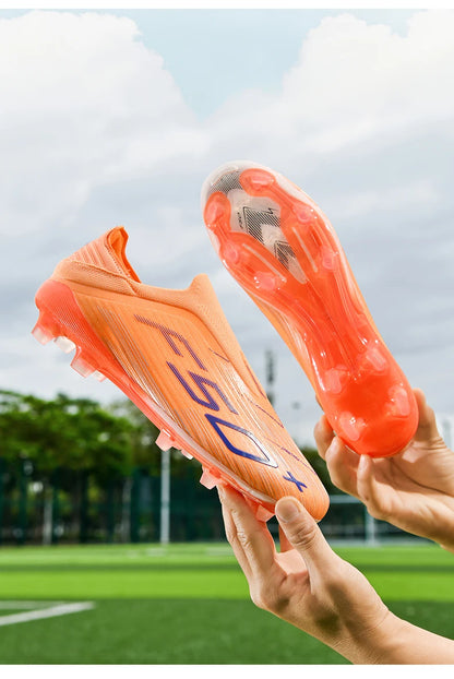 New Men Soccer Shoes Match Football Boots Sneakers Non-Slip Grass Cleats High-quality Futsal Indoor Hot-selling High-top Outdoor