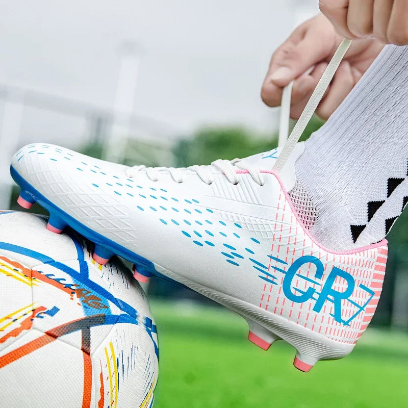 Lage voetbalschoenen met lange TF-noppen, slijtvast en flexibel, geschikt voor buitensporten op het veld