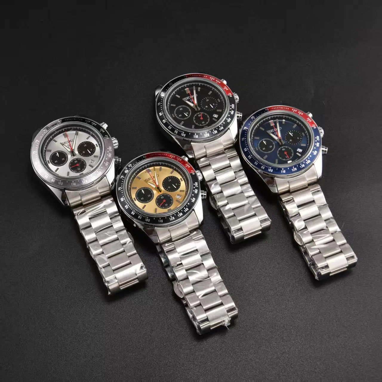 Seiko Fashion Multi functional Watch Business Leisure Sports Quartz Watch Calendar Waterproof Quartz Watch