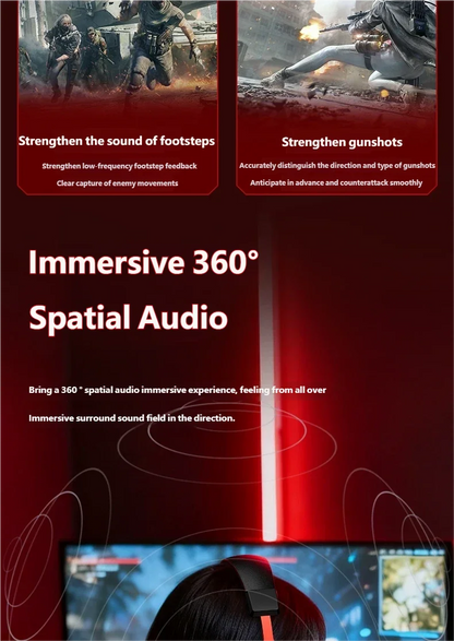 Acer 2.4GHz Wireless Gaming Headsets 7.1 Surround Sound Bluetooth Gaming Headset with Mic for PS5, PS4, PC, Switch Stereo Sound