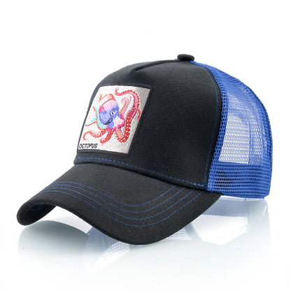 Unisex Baseball Cap With Octopus Patch For Men And Women Four Season Snapback Trucker Hats Outdoor Breathable Casual Sports Cap