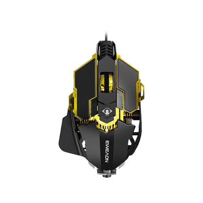 G5 mehanska žična e-športna miška RGB z 9 gumbi, programiranjem makrov, tiha gaming miška 12800 DPI za namizni računalnik in prenosnik